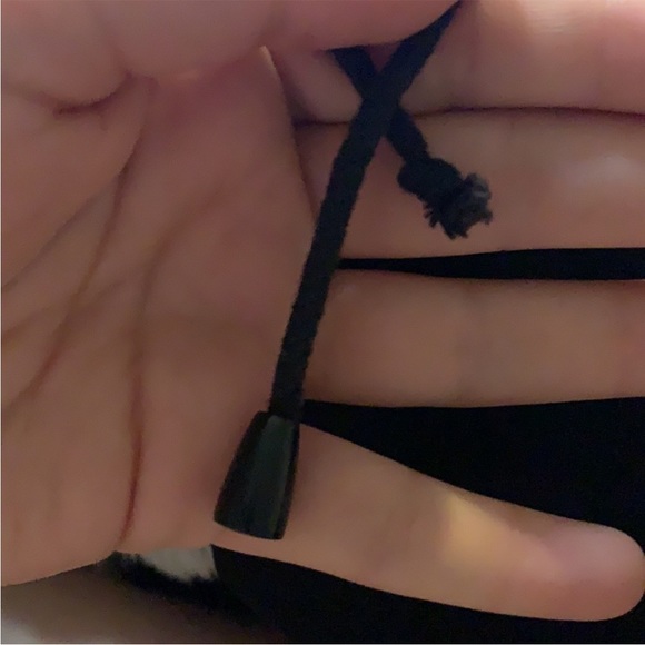 Copines Claudia Strater Maxi Skirt Women's Small Black 40E Fleece Lined Tearaway - Picture 10 of 11